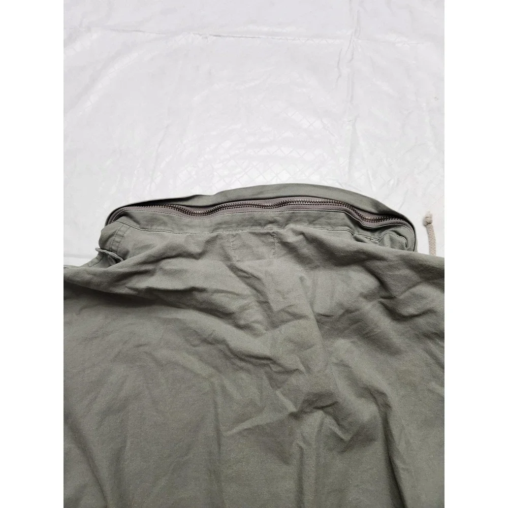 Vintage Banana Republic Jacket Mens Large Green Hooded Canvas Military Field